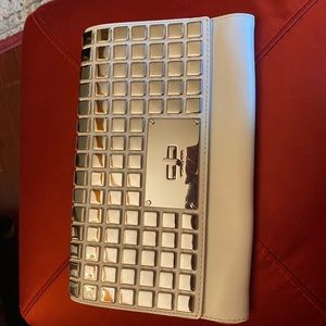 White Michael Kors clutch bag